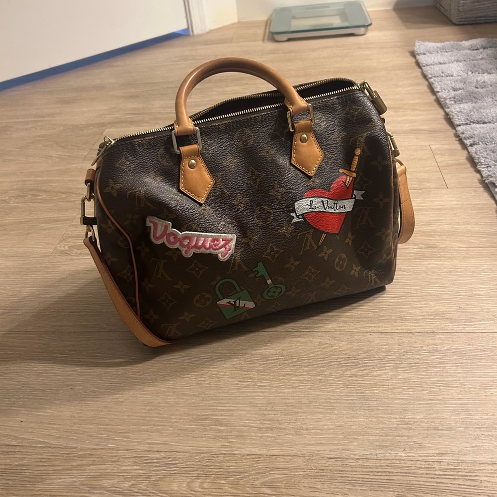 Louis Vuitton Monogram Speedy 30 with Colorful Patches - Picture 2 of 13